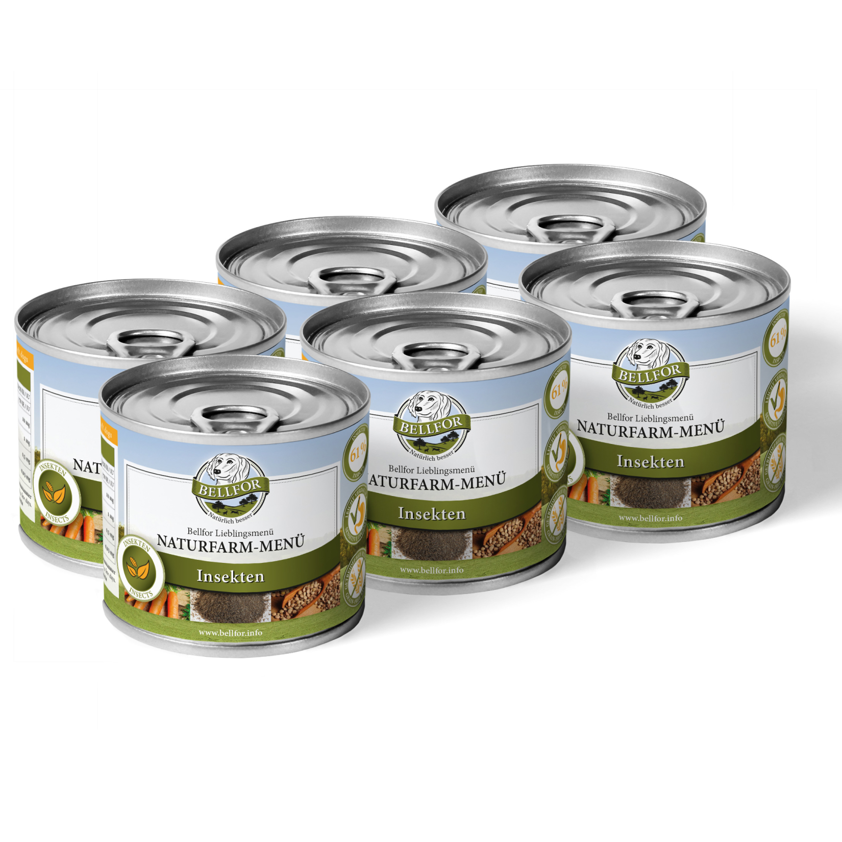 Comida húmeda hipoalergénica para perros con insectos sin cereal