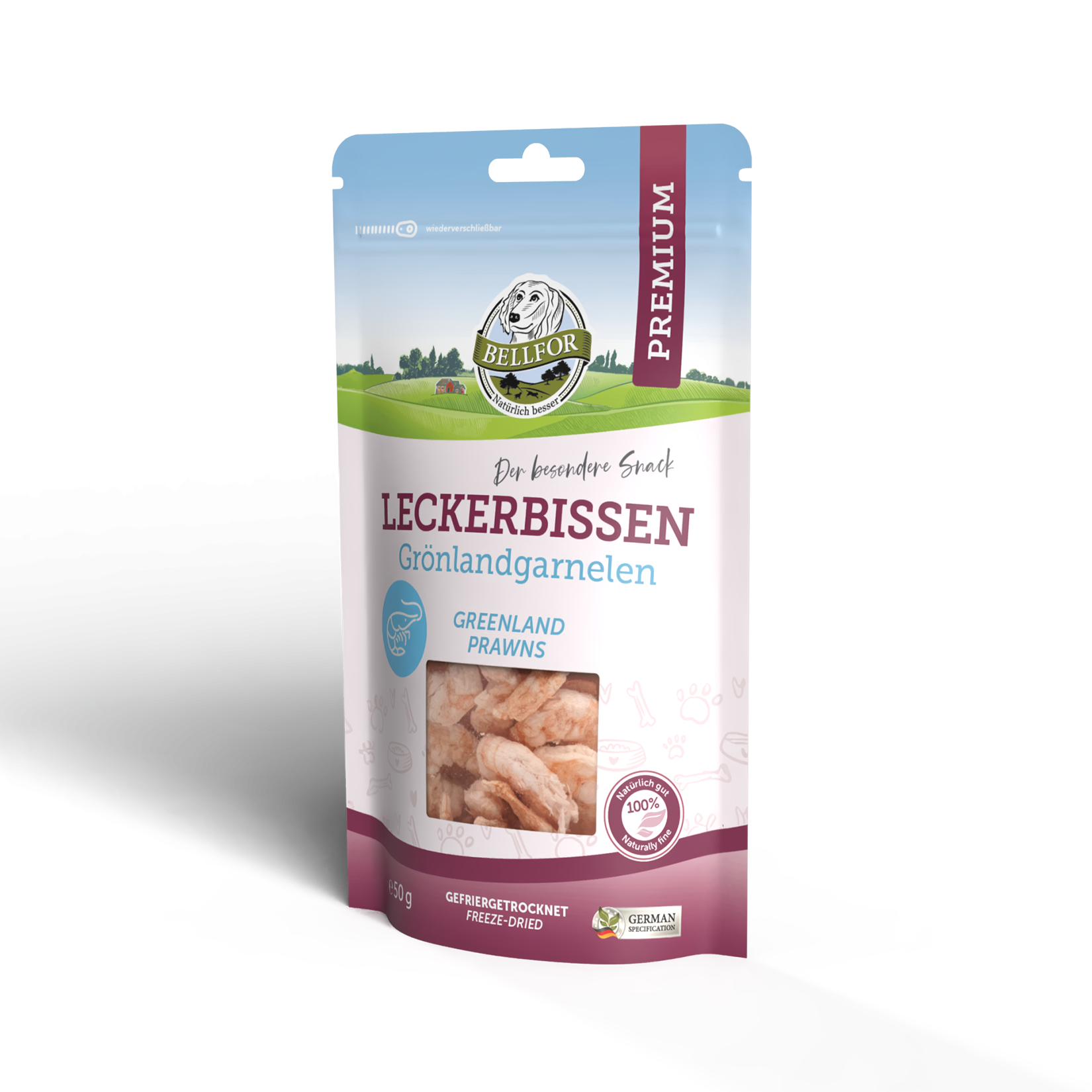 Freeze Snack for Dogs - Greenland shrimp (Freeze Dried) - 50 g