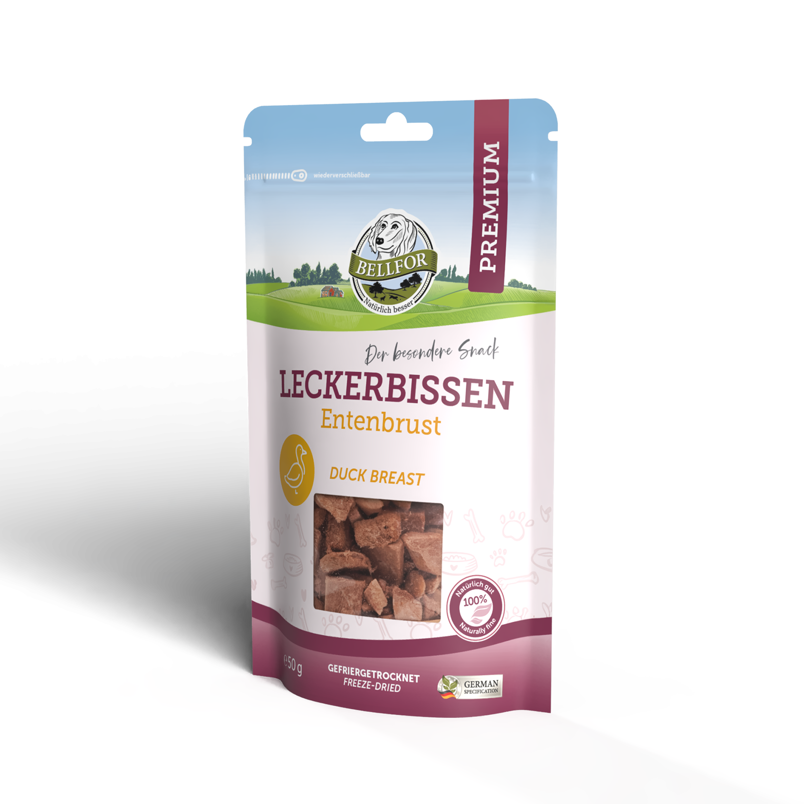 Tasty treats for dogs - duck breast (freeze dried) - 50 g