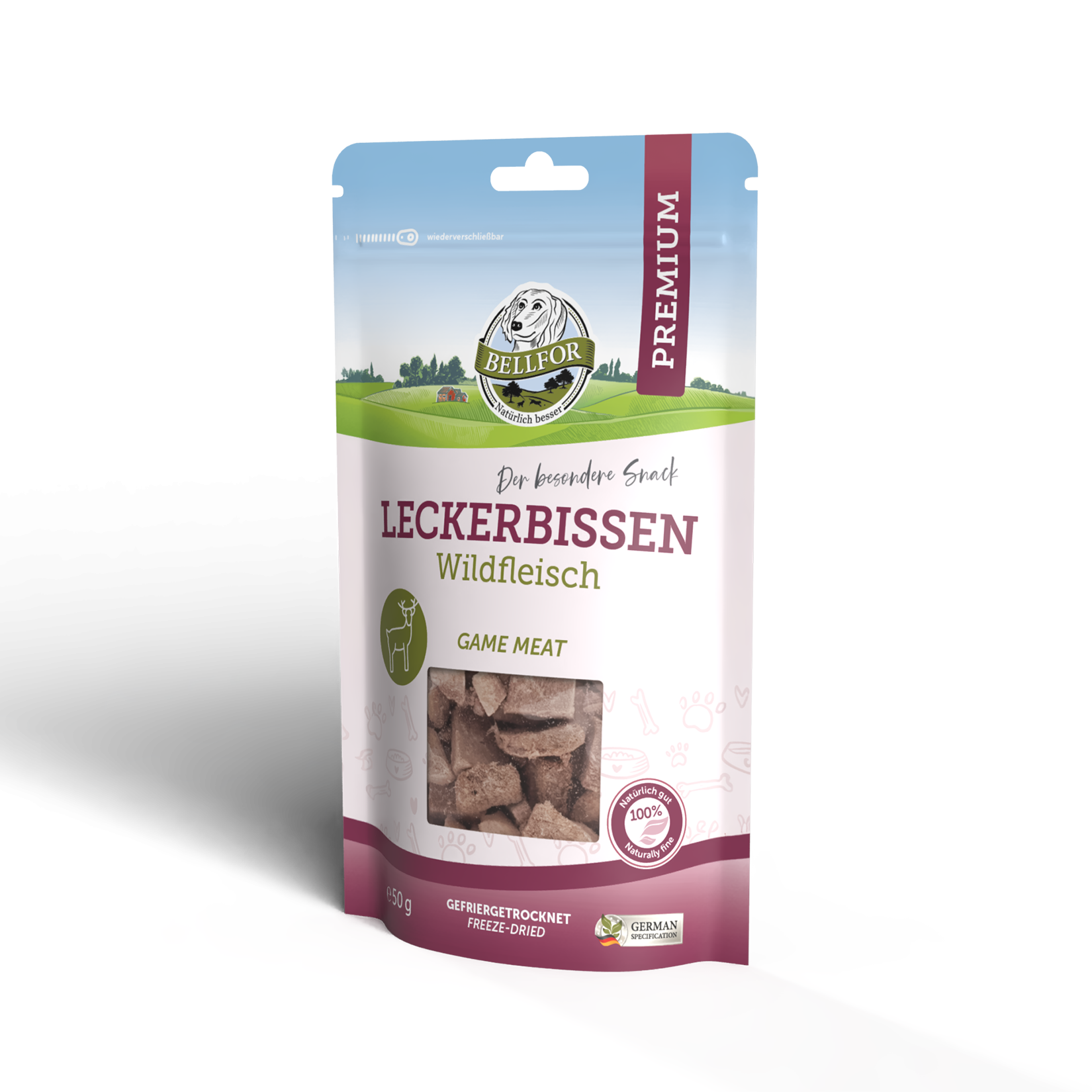 Freeze-dried snack from selected game meat - 50 g